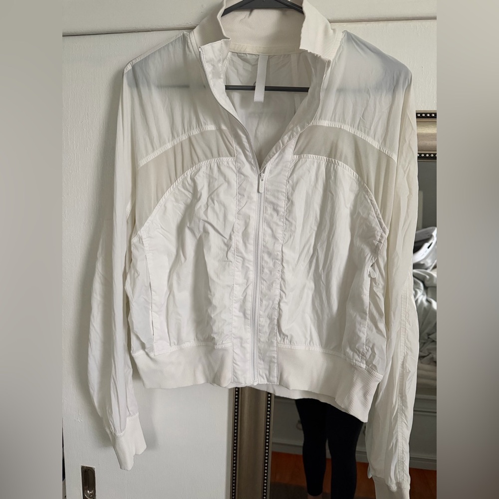 lululemon athletica White Bomber Jacket